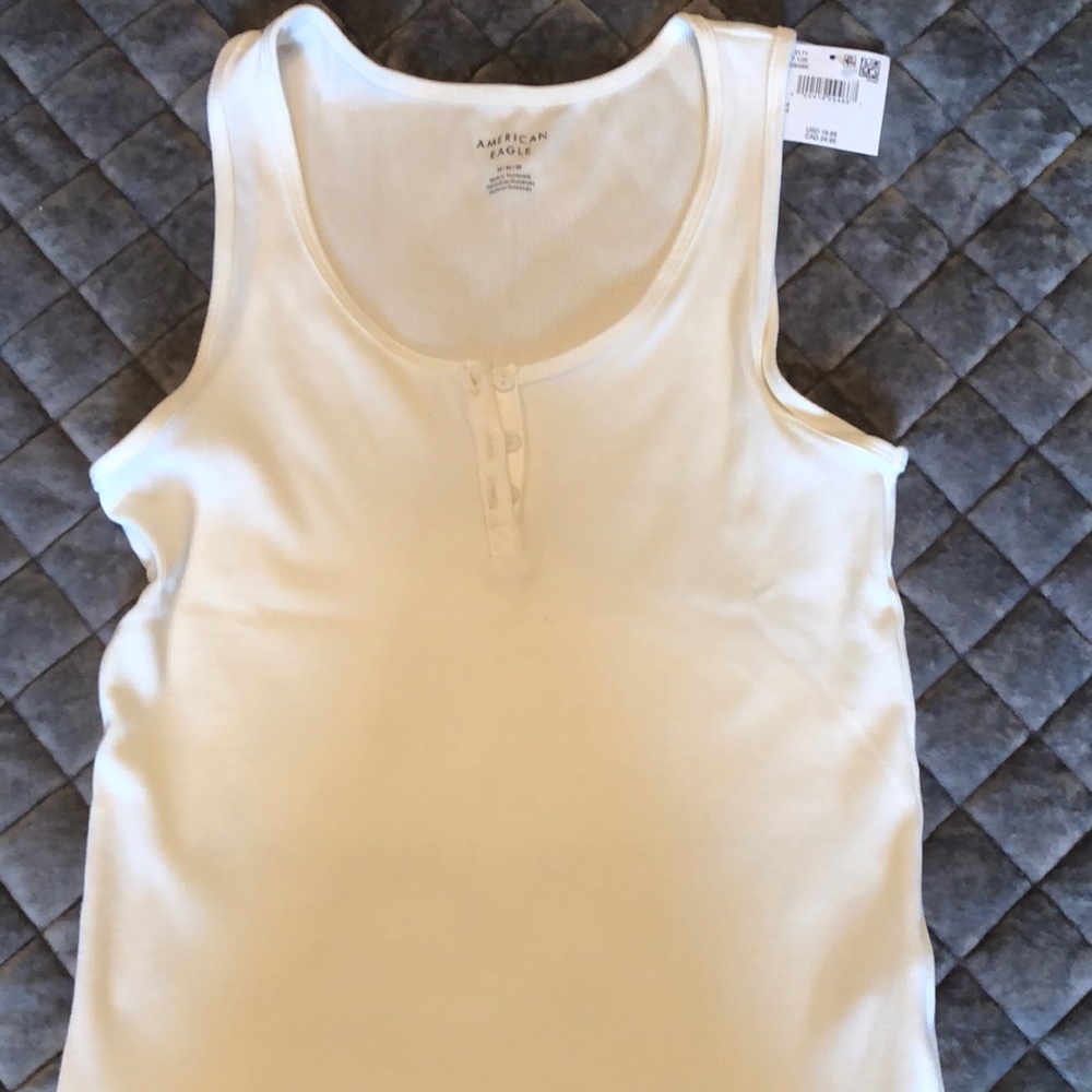 American eagle white tank. Medium